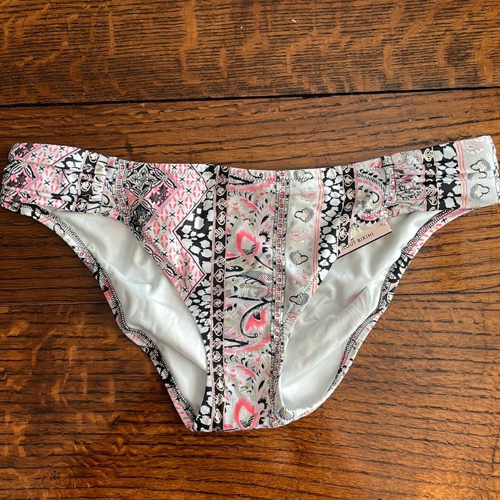 Victoria’s Secret swim bottom LARGE foil embellishment